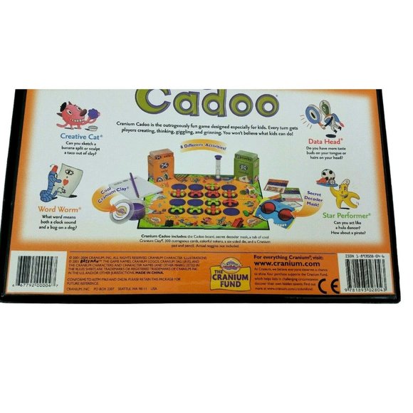 Cranium Cadoo Family Board Game Act Sculpt Decode Guess 2001 Baseman COMPLETE - Picture 7 of 11